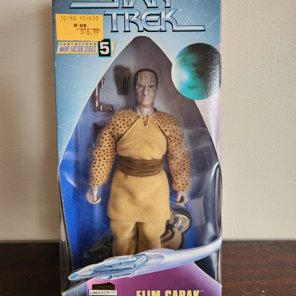 1998 Star Trek Collectors Series ELIM GARAK 9" Warp Factor Series 5 Playmates